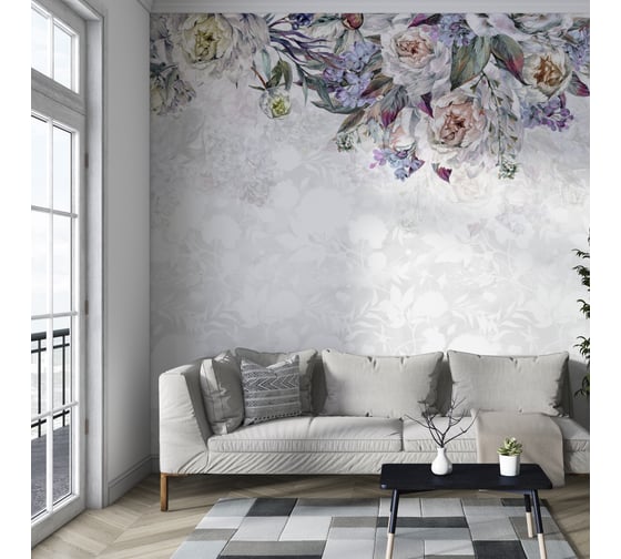 Бесшовные обои Onprint PEONY MESS 3x2,75 м PEONY MESS 3х2,75 ALLINST