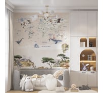 Фотообои Onprint WATERCOLOUR MAP SUMMER ВФ 2x2,7 м WATERCOLOUR MAP SUMMER вф2х2,7