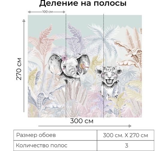 Фотообои Onprint PASTEL ANI GIRL БО 3x2,7 м PASTEL ANI GIRL бо3х2,7