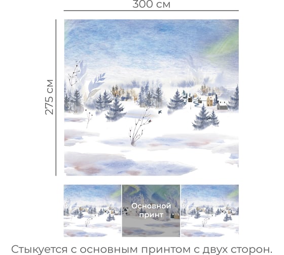 Бесшовные обои Onprint AURORABEAR ALLINST COMP 3x2.75 м AURORABEAR3X2.75 ALLINST COMP