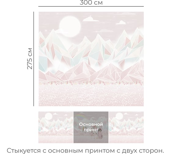 Бесшовные обои Onprint UNICORNWORLD ALLINST COMP 3x2.75 м UNICORNWORLD2.3X2.75 ALLINST COMP
