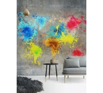 Фотообои флизелиновые Fotooboikin " Карта мира" 300x270 см fot-30