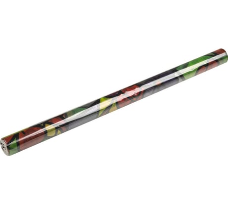 Пленка самоклеящаяся витражная Рыжий кот 0,45x2 м, цветы разноцветная 104323