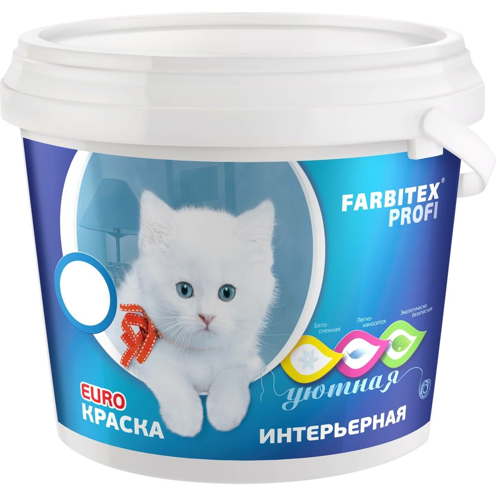Акриловая интерьерная краска Farbitex ПРОФИ 3 кг 4300002320 - выгодная ...