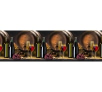 Кухонный фартук Лидер Вино (3000х600 мм; АБС пластик; термоперевод) F3000_vino