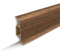 Напольный плинтус с центральной планкой IDEAL Классик 55 мм, 2.2 м, 341 ольха К-П55п 341 ОЛХ