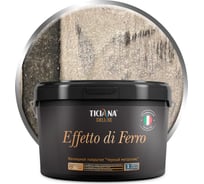 Финишное покрытие Ticiana DeLuxe Effetto di ferro черный металлик, 2.2 л 4300004187