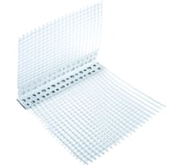 Уголок штукатурный LXL ПВХ 20x20 с сеткой (50 шт, 2.5 80x120 мм) ST-S2.5-1 pvc
