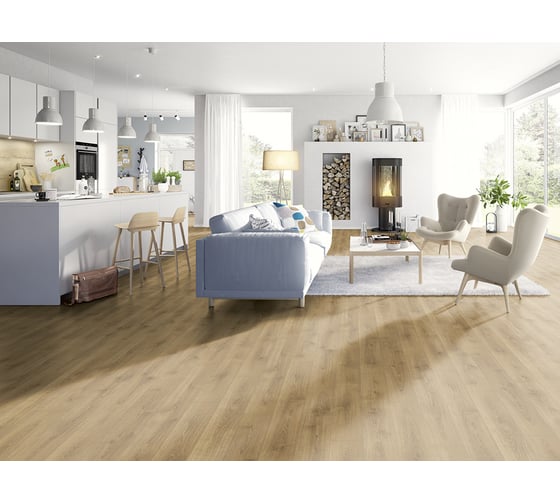 Ламинат EGGER Home Дуб Брукс медовый, 33 класс, толщина 8 мм, 1.994 кв.м 1523727