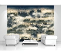 Бумажные фотообои Декор Трейдинг Dellitas Туман в лесу 400*260 см ФотообоиТуманвлесу400*260см