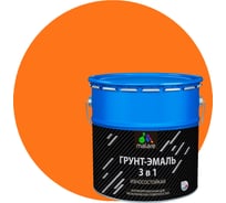 Грунт-Эмаль MALARE 3 в 1 по ржавчине, оранжевый, 10 кг 7930085243296