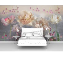 Фотообои цветы "Пионы с колокольчиками" 400x220 ШxВ ООО Первое ателье pw97407