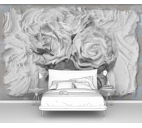 Фотообои 3d абстракции цветы "Розы из гипса" 400x270 ШxВ ООО Первое ателье pw97367