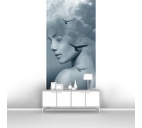 Фотообои абстракции "Красивая женщина и небо" 100x260 ШxВ ООО Первое ателье pw94020-1