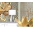 Фотообои абстракции цветы "Лотосы и бабочки в золотом цвете" 200x165 ШxВ ООО Первое ателье pw97397-2 2