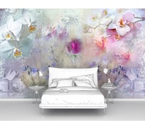 Фотообои цветы "Замерзшие орхидеи" 300x190 ШxВ ООО Первое ателье pw97388-3