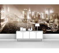 Фотообои машина "Ретро автомобиль на набережной" 400x200 ШxВ ООО Первое ателье pw141474-4