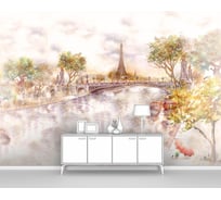 Фотообои город "Париж в акварели" 300x210 ШxВ ООО Первое ателье pw97363-3