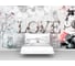 Фотообои "Рисунок дерева и цветов на заборе с надписью LOVE" 400x230 ШxВ ООО Первое ателье pw93998-4 7