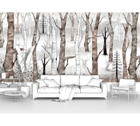 Фотообои лес "Коллекция Sherwood-Животные в лесу" 200x100 ШxВ ООО Первое ателье pw109474-2