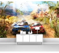 Фотообои машина "Гонки тачек по дорогам в древних горах" 200x125 ШxВ ООО Первое ателье pw72275-2