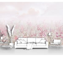 Фотообои лес в тумане "Цветочная поляна в тумане" 300x210 ШxВ ООО Первое ателье pw141385-3