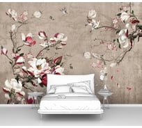 Фотообои цветы "Мелкие розы с падающими лепестками" 200x145 ШxВ ООО Первое ателье pw141191-2