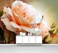 Фотообои цветы розы "Прекрасная розовая роза" 140x100 ШxВ ООО Первое ателье pw94027-1