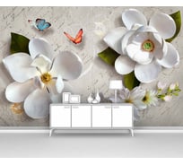 Фотообои цветы "Крупные лотосы кувшинки" 150x100 ШxВ ООО Первое ателье pw94043-1