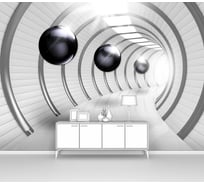 Фотообои 3d абстракции "Шары в круглом тоннеле" 200x145 ШxВ ООО Первое ателье pw93977-2