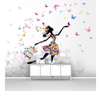 Фотообои для девочки "Девочка и бабочки" 300x270 ШxВ ООО Первое ателье pw94439-3