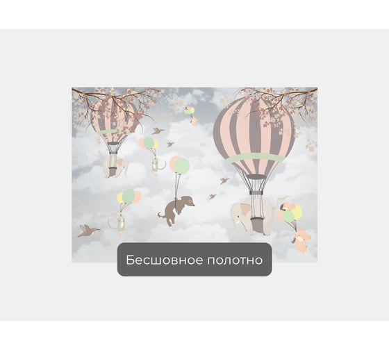 Фотообои "Воздушные шары и воздушные шарики" 145x100 ШxВ ООО Первое ателье pw94726-1