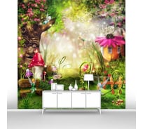 Фотообои "Сказочные феи на сказочной полянке" 300x300 ШxВ ООО Первое ателье pw72271-3