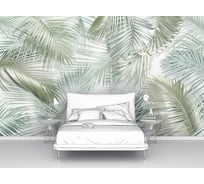 Фотообои листья "Фон из тропических листьев" 200x120 ШxВ ООО Первое ателье pw141448-2