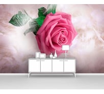 Фотообои перья розы "Роза на перьях" 400x265 ШxВ ООО Первое ателье pw94019-4