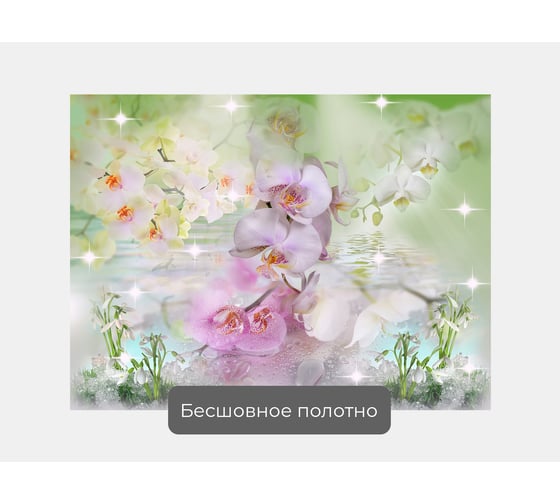 Фотообои цветы "Прекрасные орхидеи в бликах" 135x100 ШxВ ООО Первое ателье pw28832-1