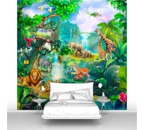 Фотообои джунгли "Безмятежный рай в джунглях" 200x200 ШxВ ООО Первое ателье pw94642-2