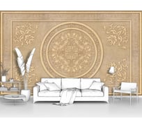 Фотообои абстракции "Красивый узор в кремовом цвете" 400x240 ШxВ ООО Первое ателье pw28775-4