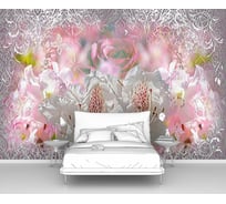 Фотообои абстракции цветы "Абстракция с цветами и узорами" 300x205 ШxВ ООО Первое ателье pw28611-3