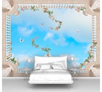 Фотообои птицы "Небо и голуби" 300x240 ШxВ ООО Первое ателье pw72091-3