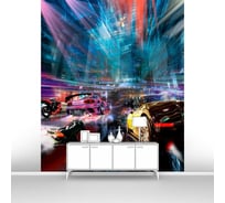 Фотообои машина "Спортивные автомобили на большой скорости" 200x240 ШxВ ООО Первое ателье pw28776-2