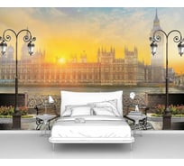 Фотообои город "Огненный рассвет у Биг Бена" 150x100 ШxВ ООО Первое ателье pw28615-1
