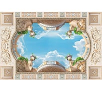 Фотообои на потолок "Вид на небо сквозь световое окно" 400x270 ШxВ ООО Первое ателье pw70436-4