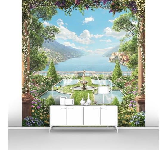 Фотообои море "Парк над морем" 200x210 ШxВ ООО Первое ателье pw70491-2 1