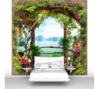 Фотообои "Беседка в саду" 100x100 ШxВ ООО Первое ателье pw70621-1