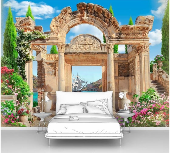 Фотообои "Античный портик" 400x300 ШxВ ООО Первое ателье pw70618-4 1