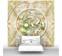 Фотообои абстракции "Нефритовые рыбки" 300x300 ШxВ ООО Первое ателье pw95098-3