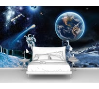 Фотообои космос "Космонавты на планете" 400x250 ШxВ ООО Первое ателье pw95040-4