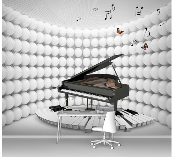 Фотообои "3d рояль" 125x100 ШxВ ООО Первое ателье pw95046-1