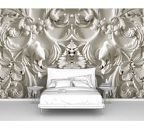 Фотообои 3d "Белый лепной узор" 160x100 ШxВ ООО Первое ателье pw135986-1